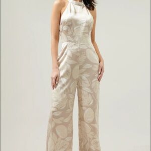 Sugarlips Champagne/Taupe Jumpsuit
